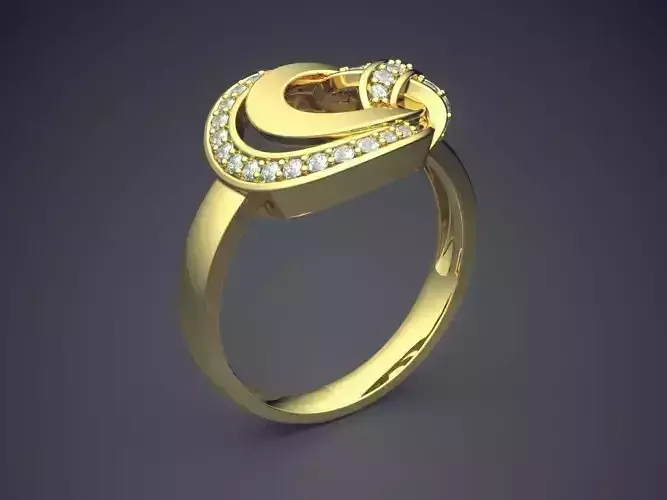 Engagement Ring With Small Diamonds 1494