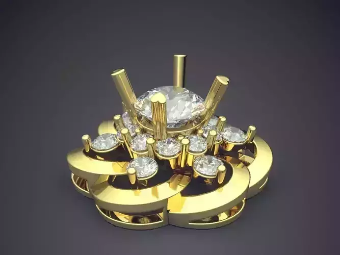 Flower Shaped Pendant 1490