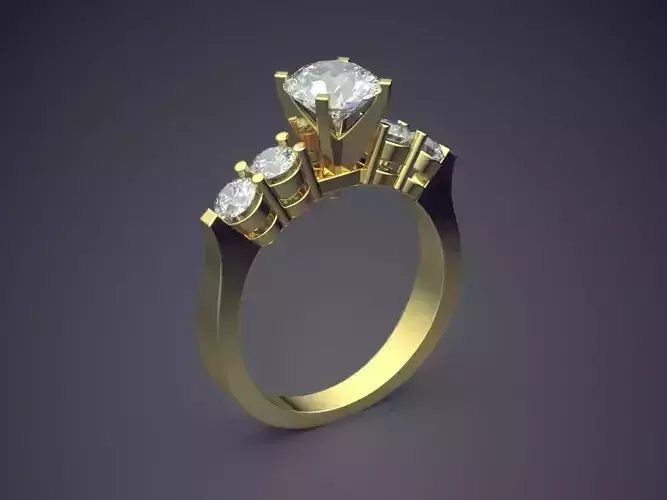 Ring With Diamonds 1487