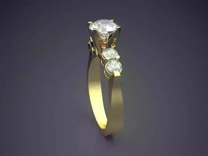 Ring With Diamonds 1487