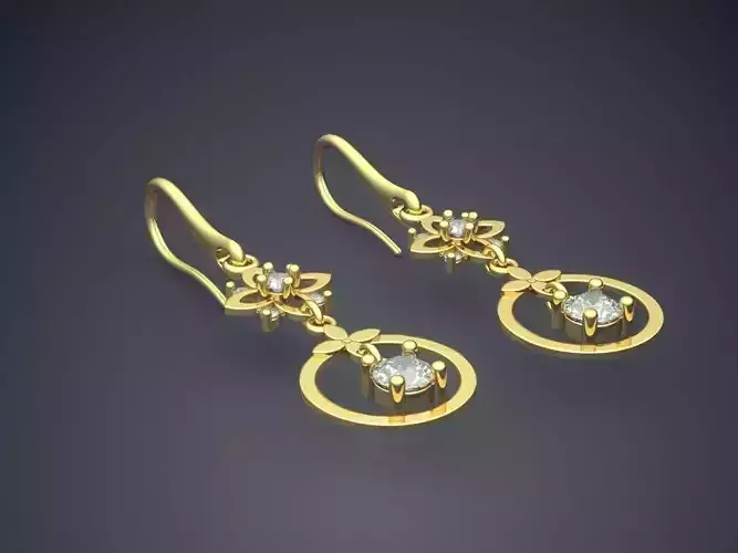 Unique Earrings With Diamonds 1475