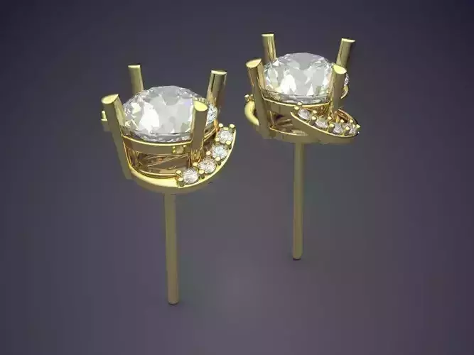 Earrings With Diamonds 1470