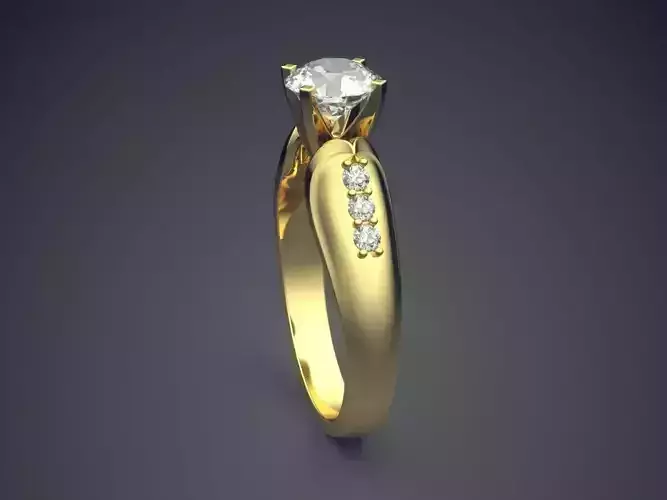 Ring With Diamonds 1458
