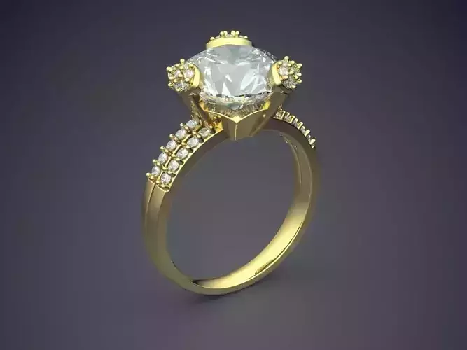 Minimal Engagement Ring 1454