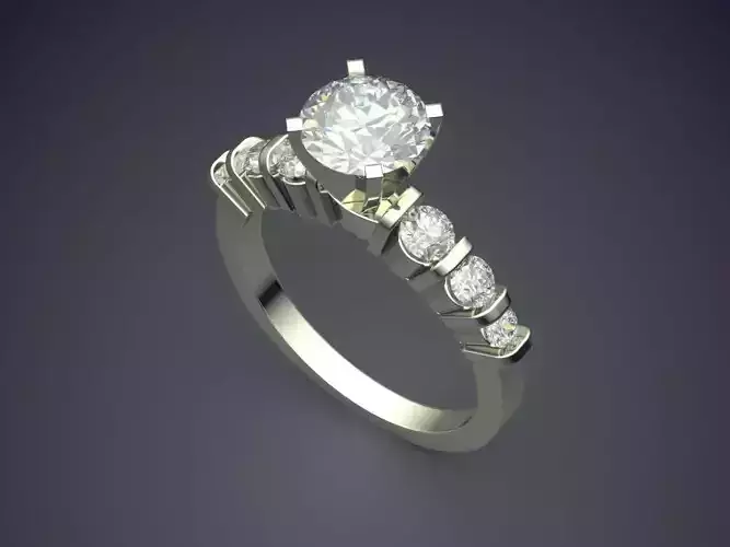 Wedding Ring With Diamonds 1449