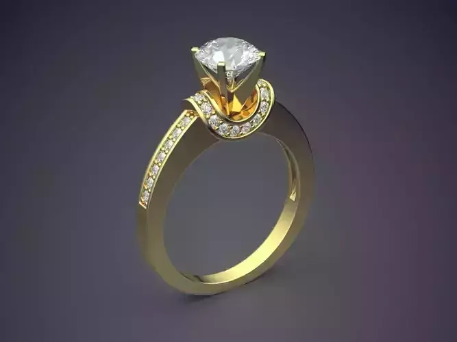 Ring With Diamonds 1452