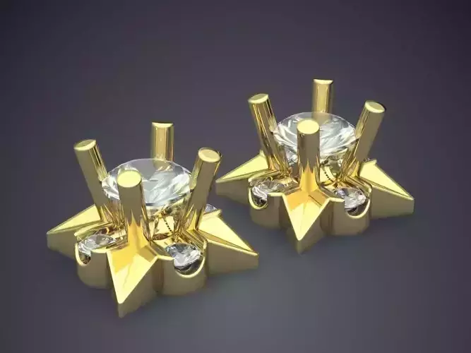 Earrings With Diamonds 1437