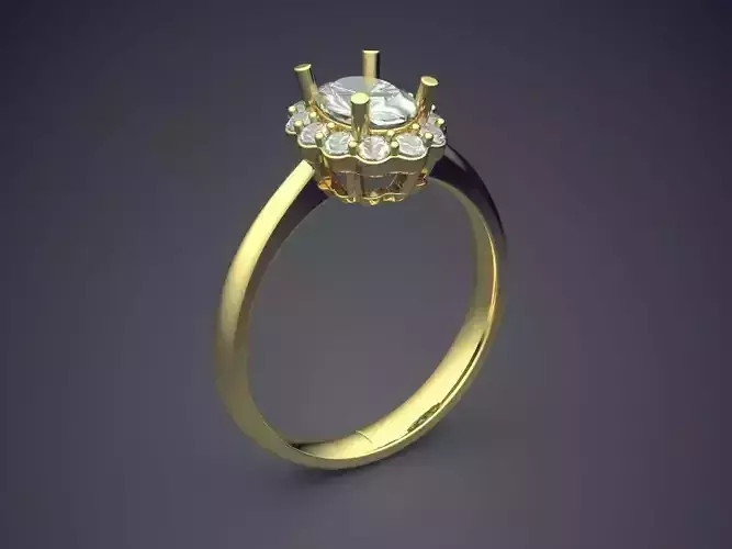 Petite Engagement Diamond Ring 1432