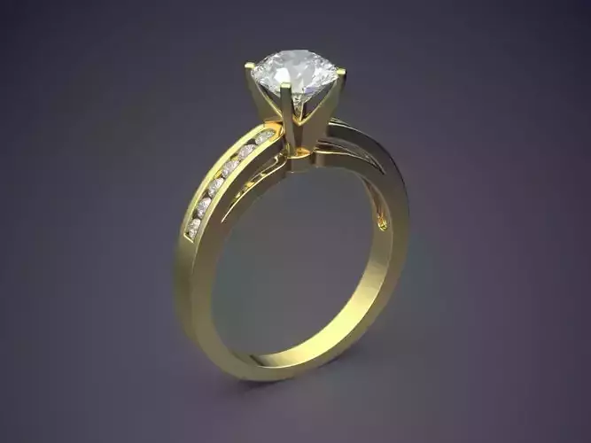 Engagement Ring With Diamonds 1430