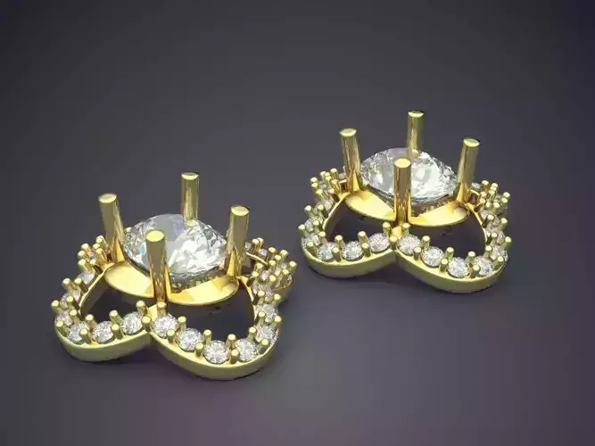 Earrings With Diamonds 1420
