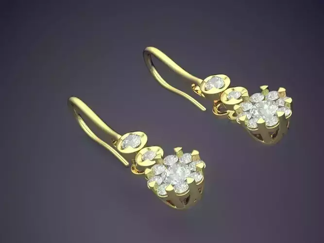 Girly Flower Earrings 1413