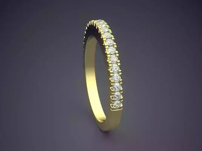 Thin Wedding Ring With Small Diamonds 1403