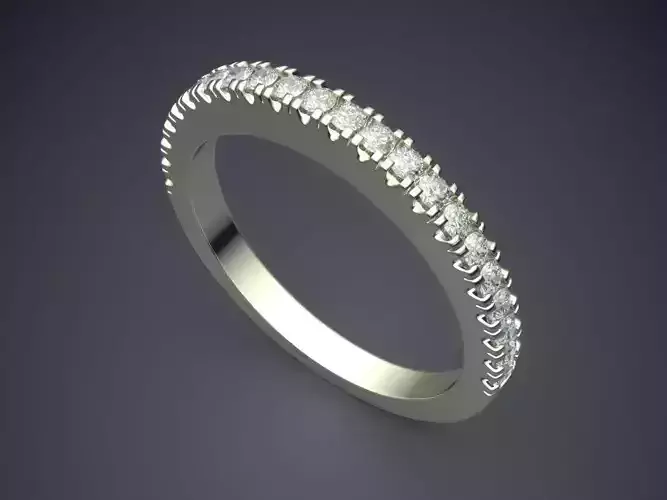 Thin Wedding Ring With Small Diamonds 1403