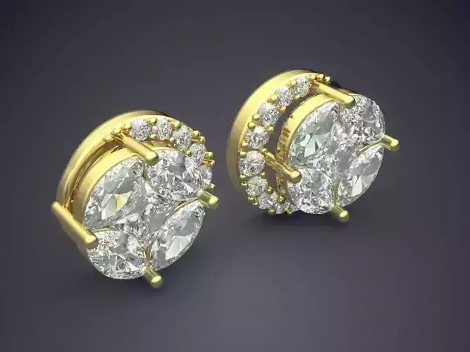 Earrings With Diamonds 1404