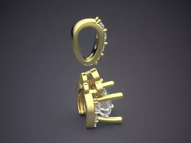 Ring and brooch decorated with diamonds