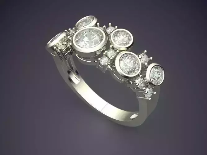 Ring With Diamonds 1367