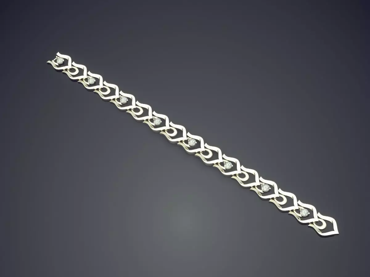 Simple Thick Bracelet 3D print model_1