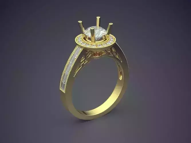 Pretty Unique Diamond Ring 1358