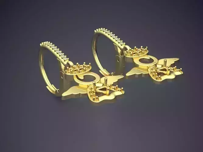 Angel Shape Earrings 1344