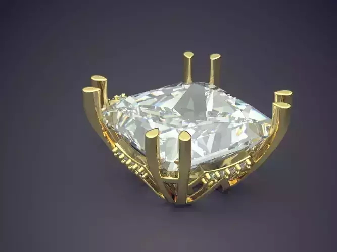 Pendant With Huge Diamond 1335