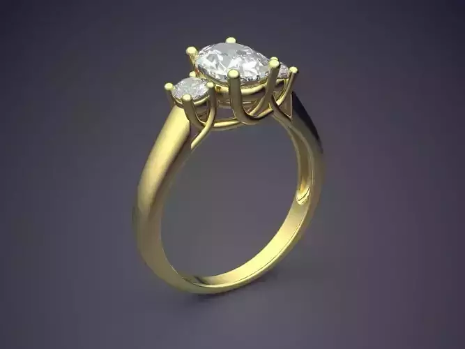 Ring With Diamonds 1328 3D print model