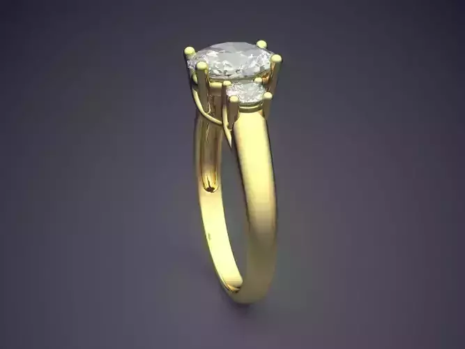 Ring With Diamonds 1328