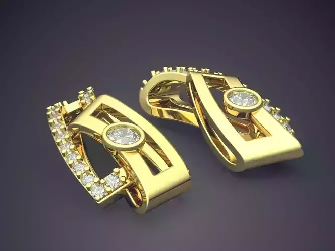 Earrings With Diamonds 1329