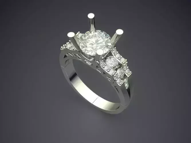 Ring With Diamonds 1294