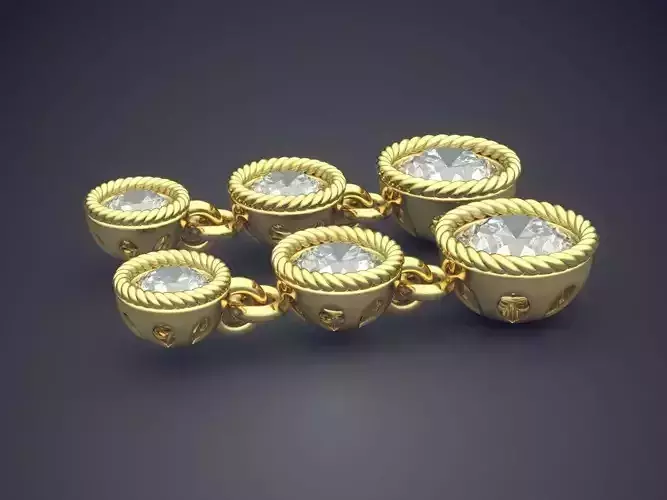 Oval-shaped Earrings With Diamonds 1280