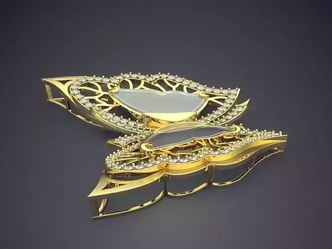 Butterfly Shaped Pendant 1266