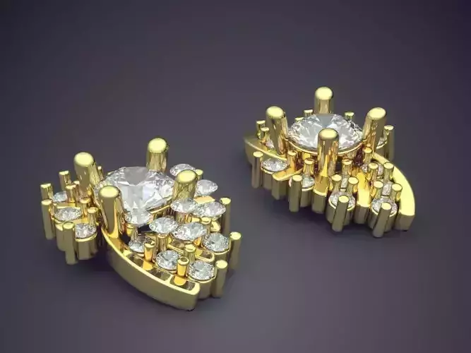 Earrings With Diamonds 1259