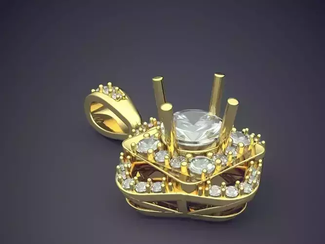 Pendant Full of Diamonds 1257