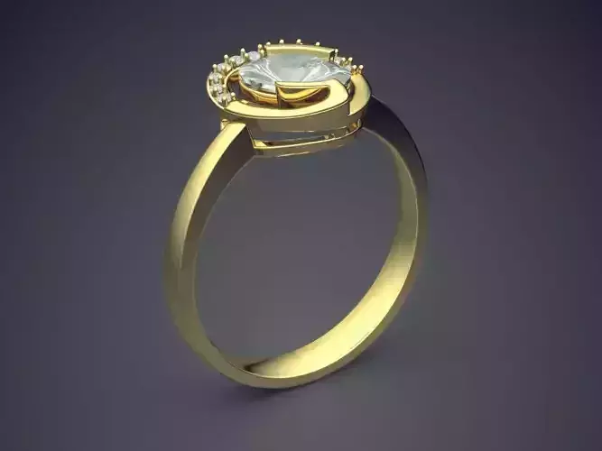 Ring With Diamonds 1256