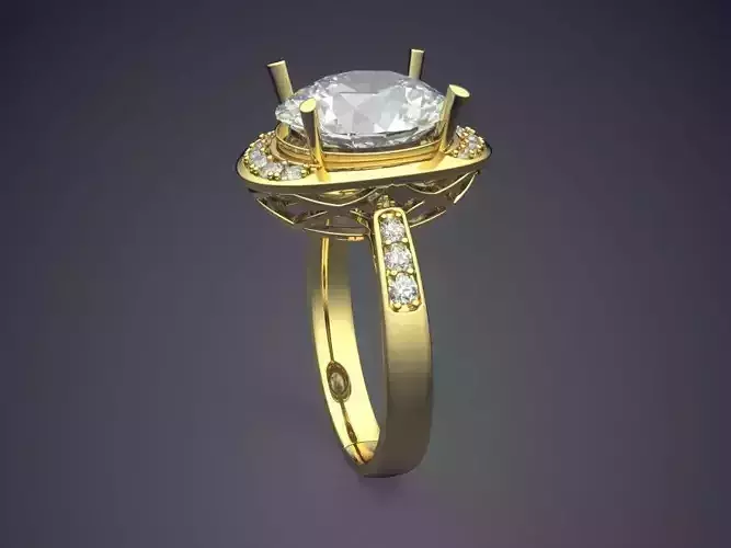Ring With Diamonds 1252