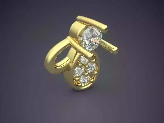 8-shaped Pendant With Diamonds 1251