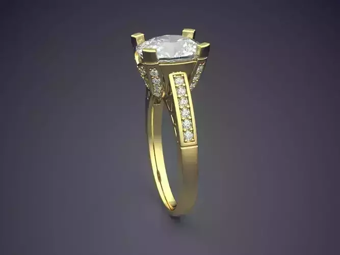 Ring With Big Diamond 1250