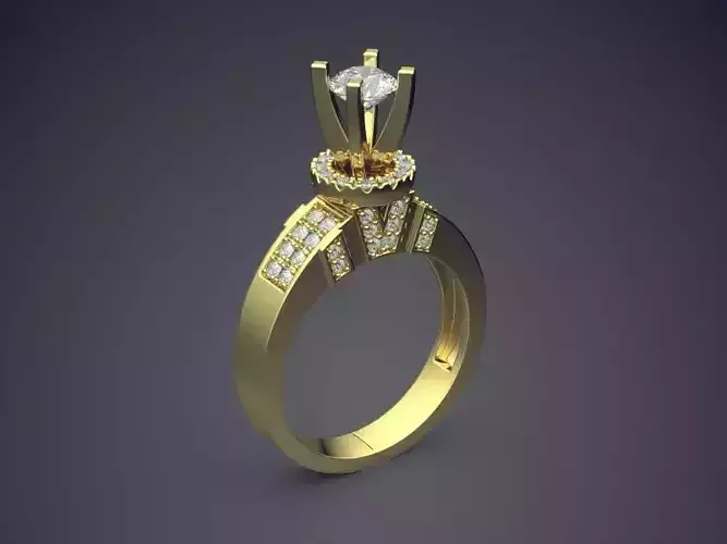 Ring With Small Diamonds 1247