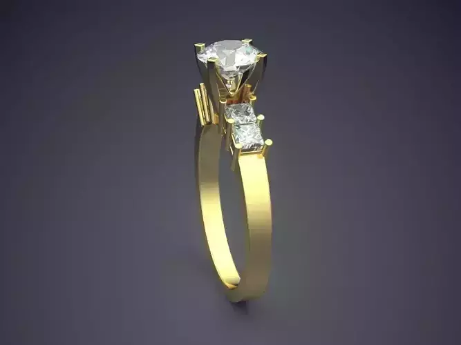 Wedding Ring With Diamonds 1227