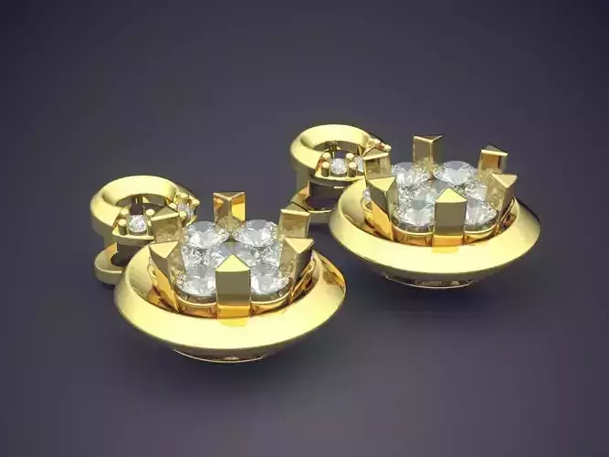 Earrings With Diamonds 1224