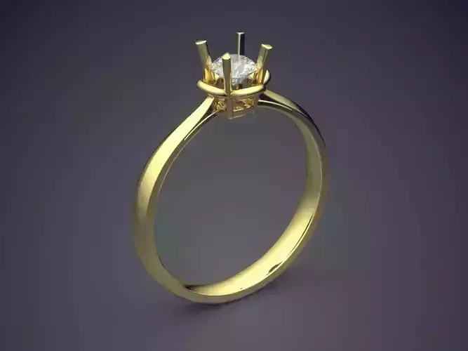 Petite Dainty Engagement Ring 1214