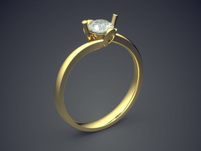 Petite Dainty Femine Ring 1206 3D print model
