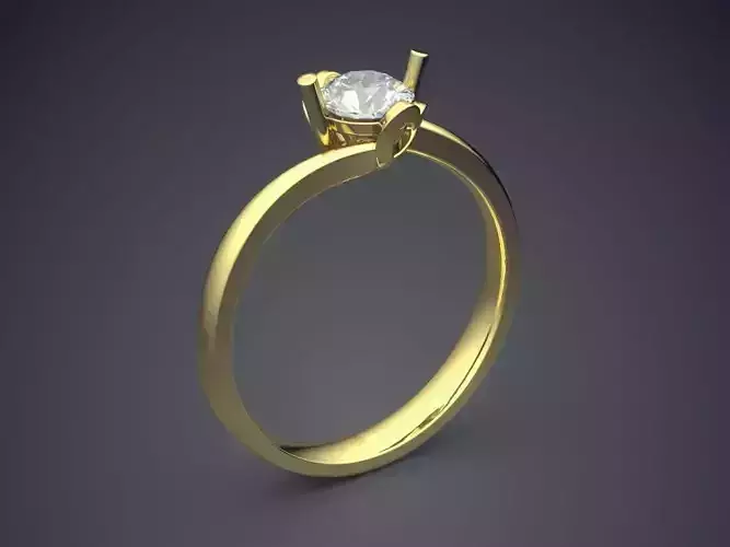 Petite Dainty Femine Ring 1206 3D print model