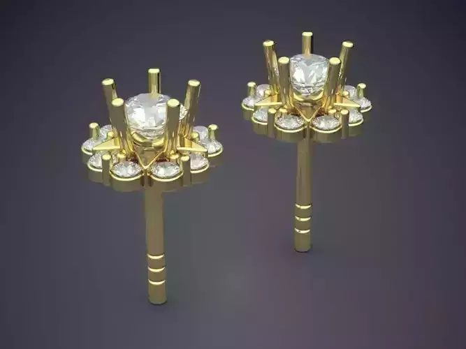 Petite Girly Flower Earrings 1200