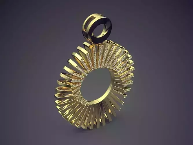 Highly Detailed Pendant 1191 3D print model