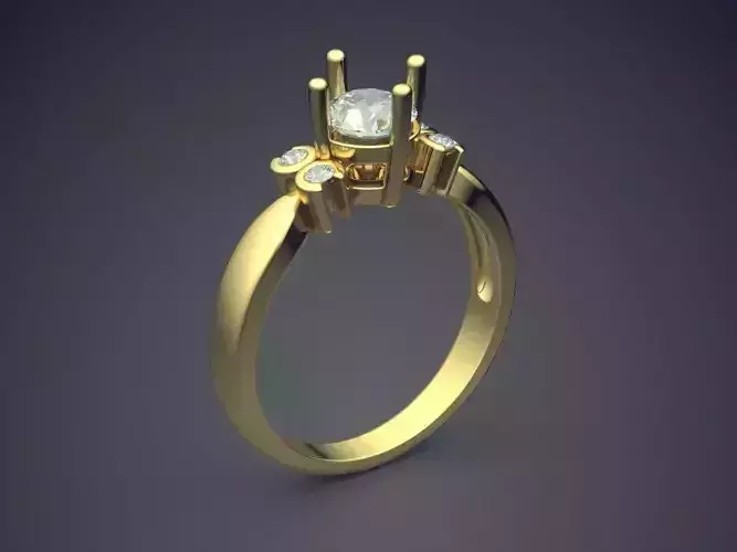 Engagement Ring With Diamonds 1179