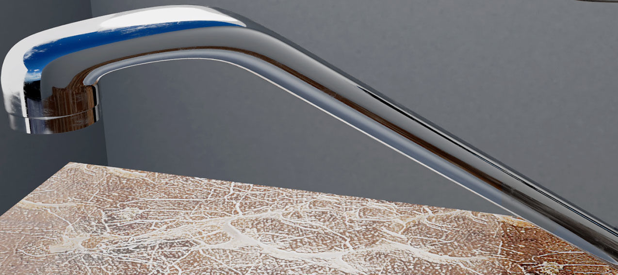 Faucet Water tap with imperfections 3D model 3D model_8