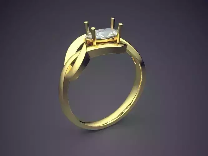 Detailed Classy Engagement Ring 1177