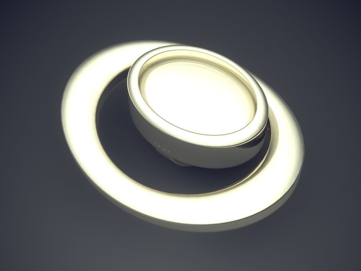 Unique Futuristic Circle Shape Pendant 1172 3D print model_1