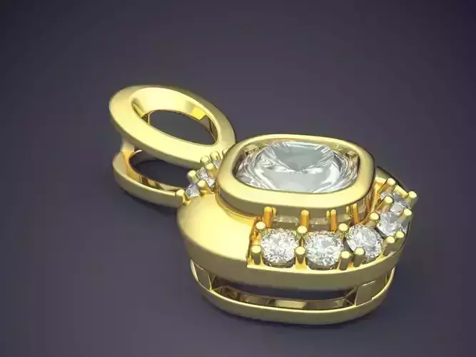 Classy Elegant Vintage Pendant with Diamond 1171