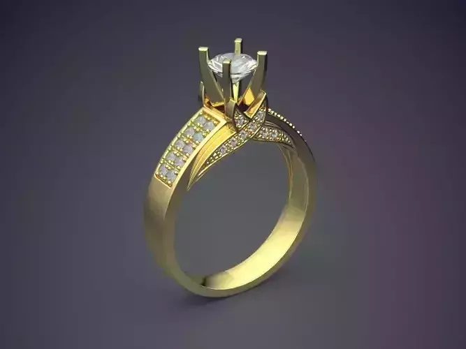 Wedding Ring With Small Diamonds 1170